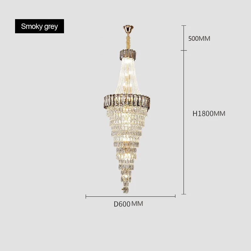 lustre contemporain en cristal pour décoration intérieure élégante