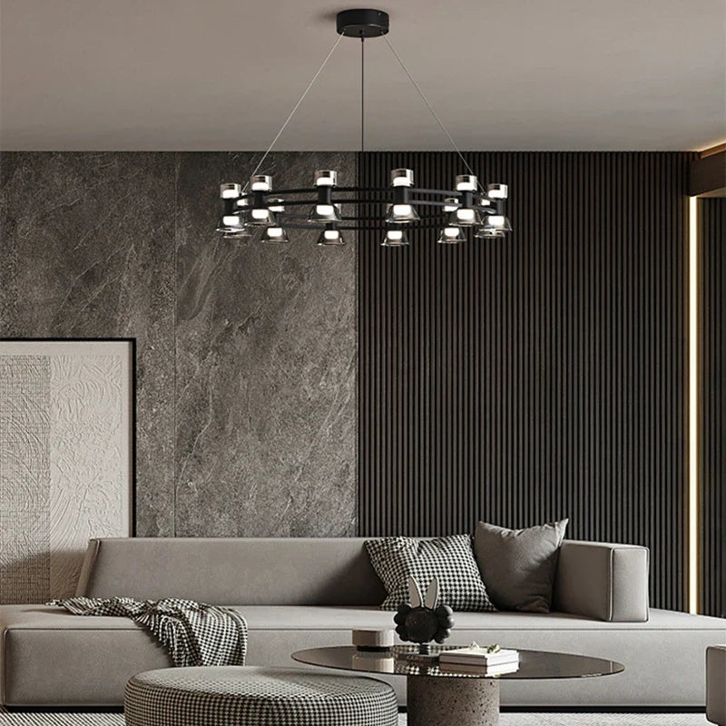 lustre led postmoderne boule suspension luminaire en verre