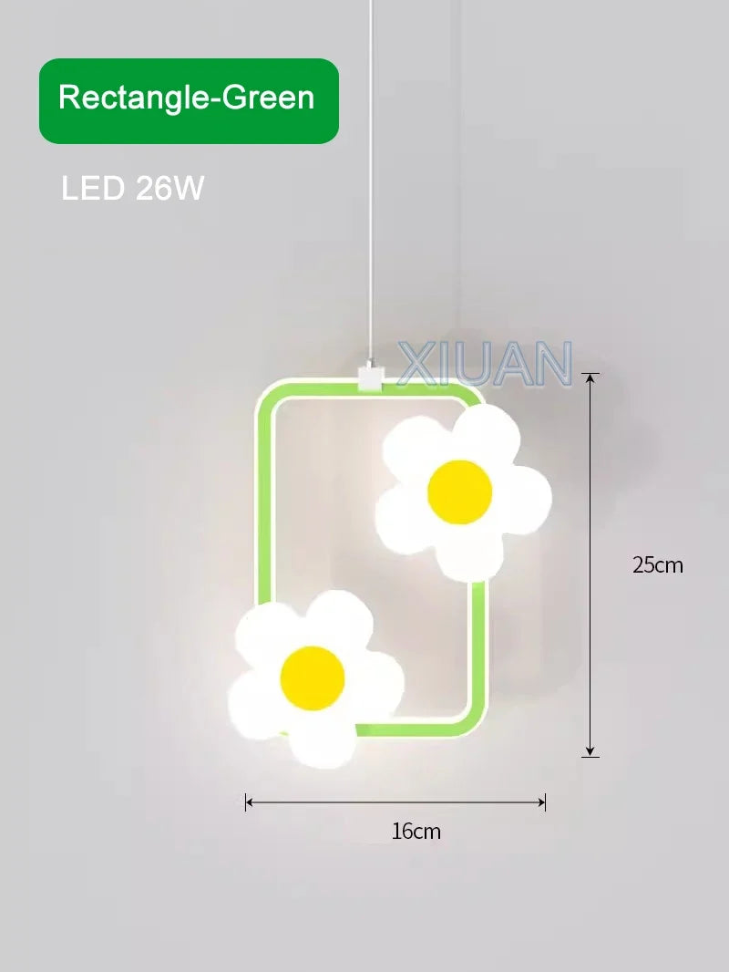 lustre fleur suspension pour fille chambre de bébé