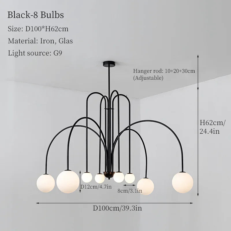 suspension led style italien pour décoration moderne et élégante