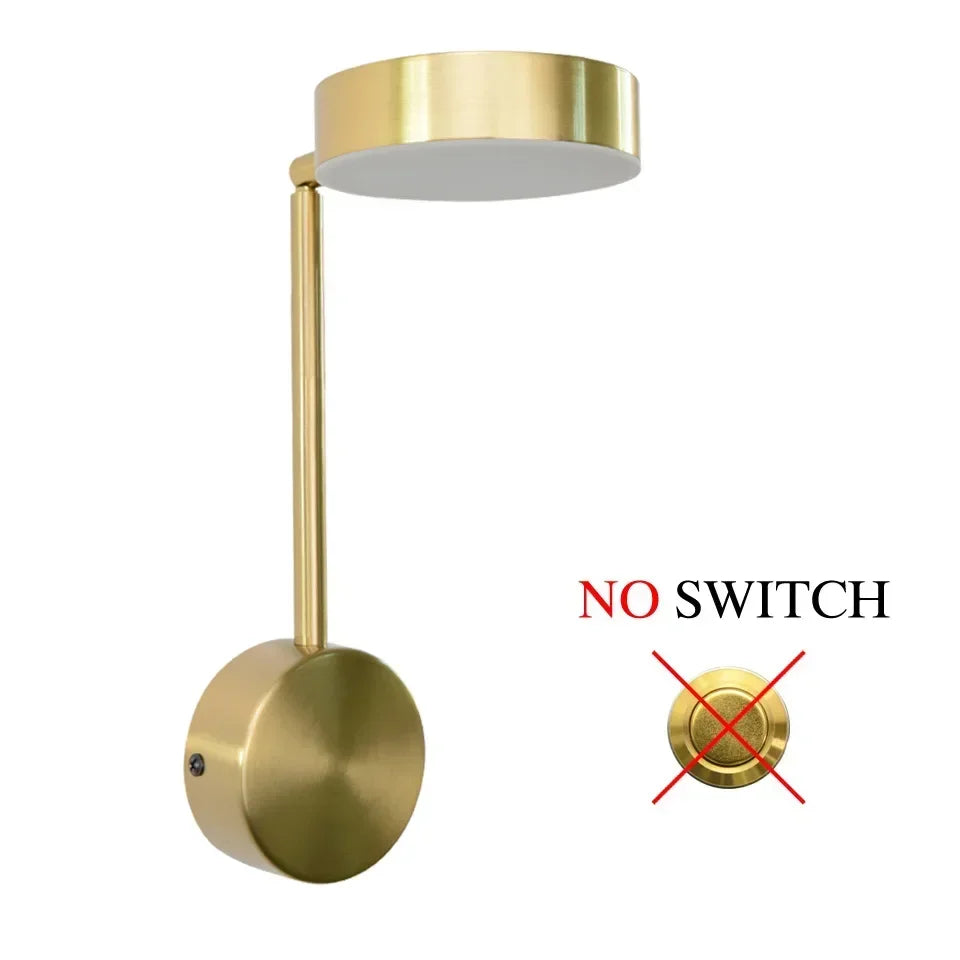 applique murale led moderne éclairage rotatif pour intérieur décoratif
