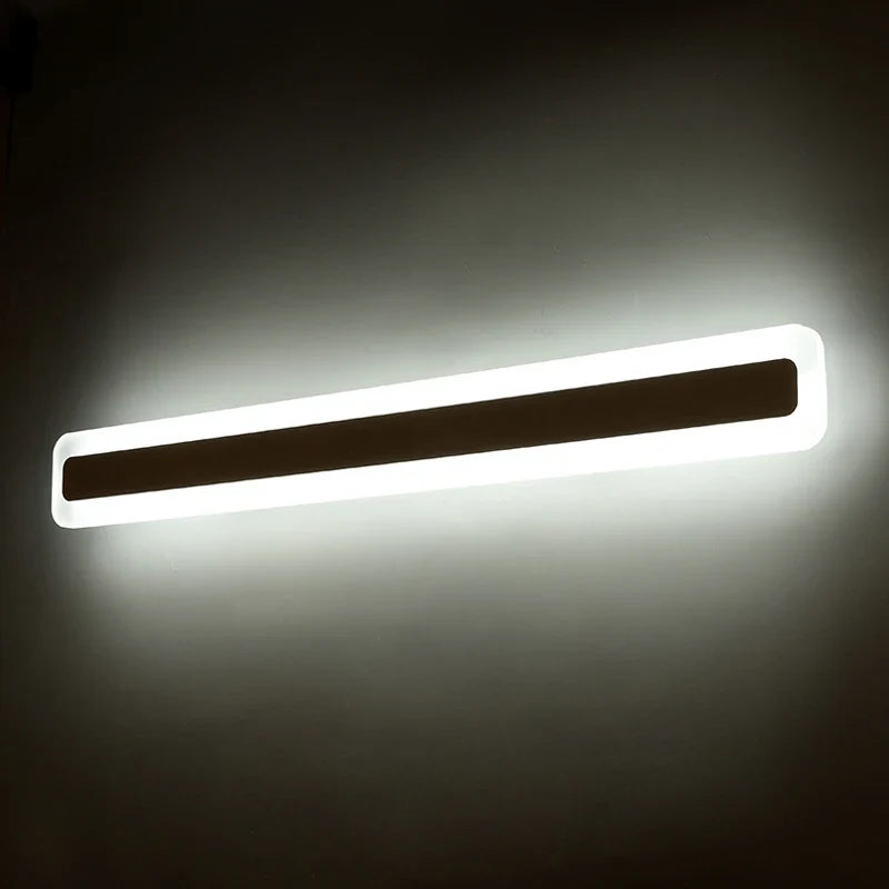 lampe de miroir led moderne étanche en acrylique