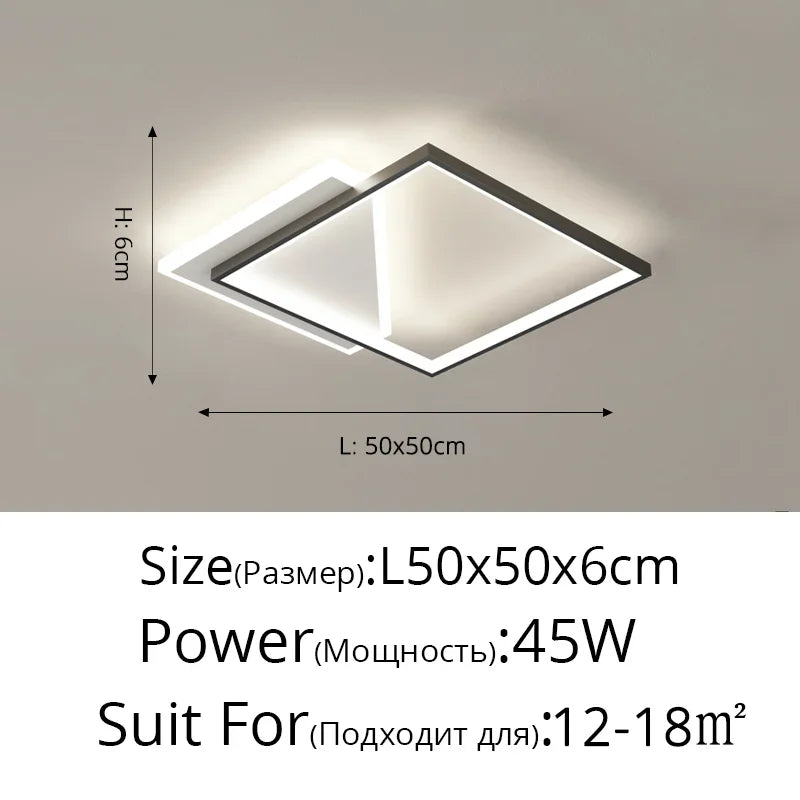 Modern LED Ceiling Lights Surface Mounting Lamp for Living Dining Room