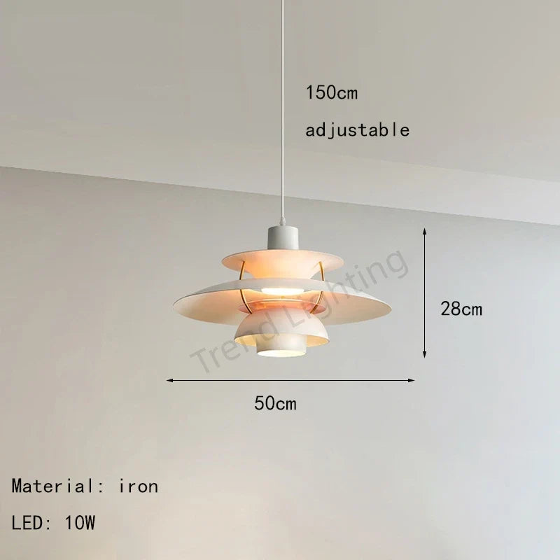 lustre suspension design danois parapluie loui led paulsen