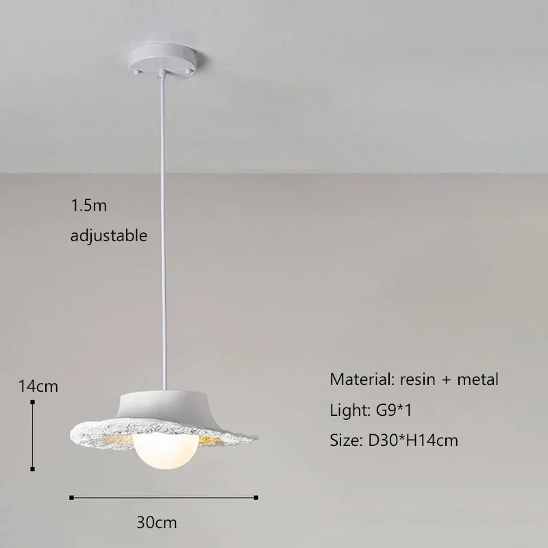 suspension led style wabi sabi nordique simple pour restaurant