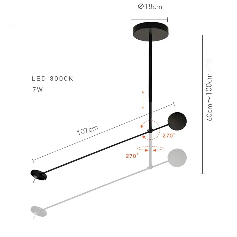 lustre led design nordique pour tables basses de restaurant