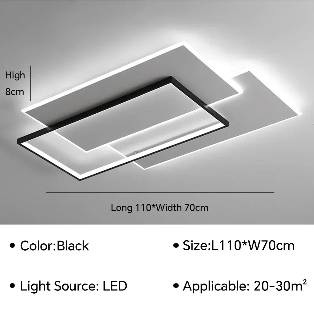 lustre moderne simple pour décoration intérieure lumineuse