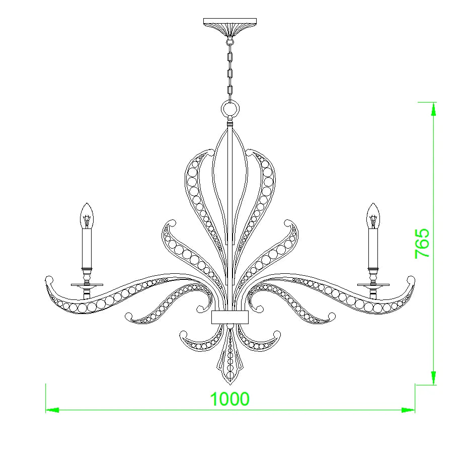 lustre de luxe or design moderne luminaire décoratif idéal bougie