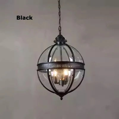lustre rétro en fer et verre vintage pour éclairage intérieur