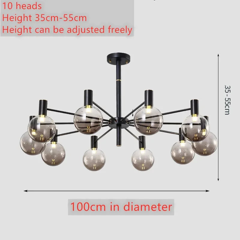 suspension led moderne vintage pour cuisine et salon