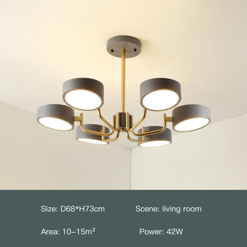lustre moderne simple pour éclairage intérieur design élégant