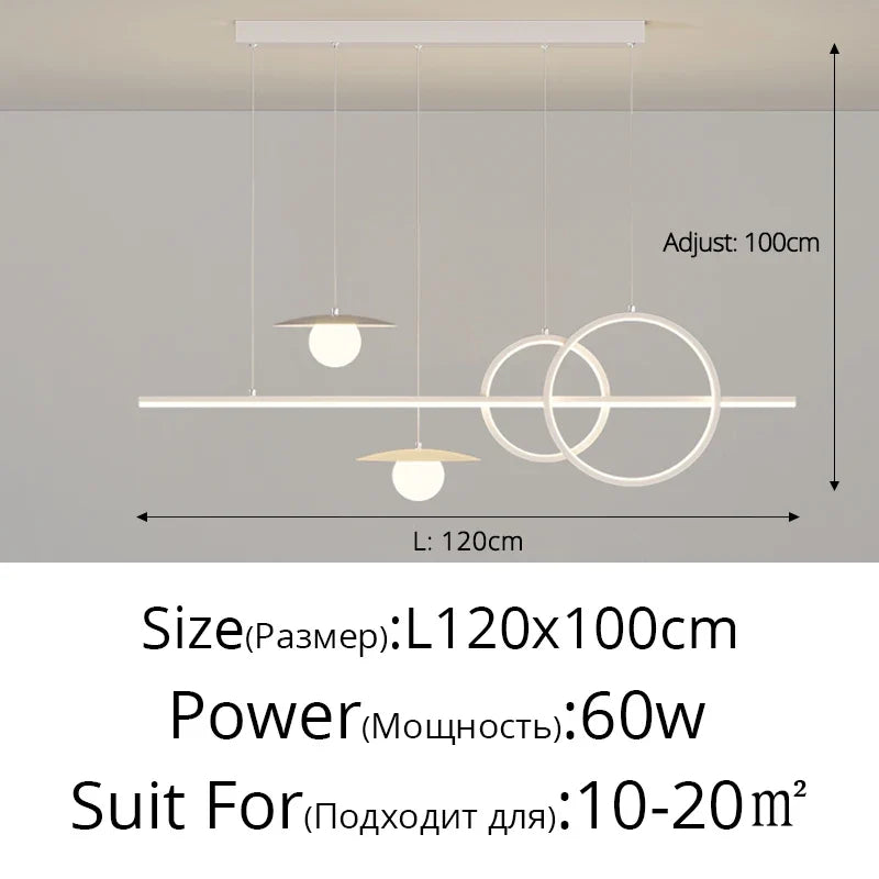 lustre nordique géométrique créatif pour restaurants et bars