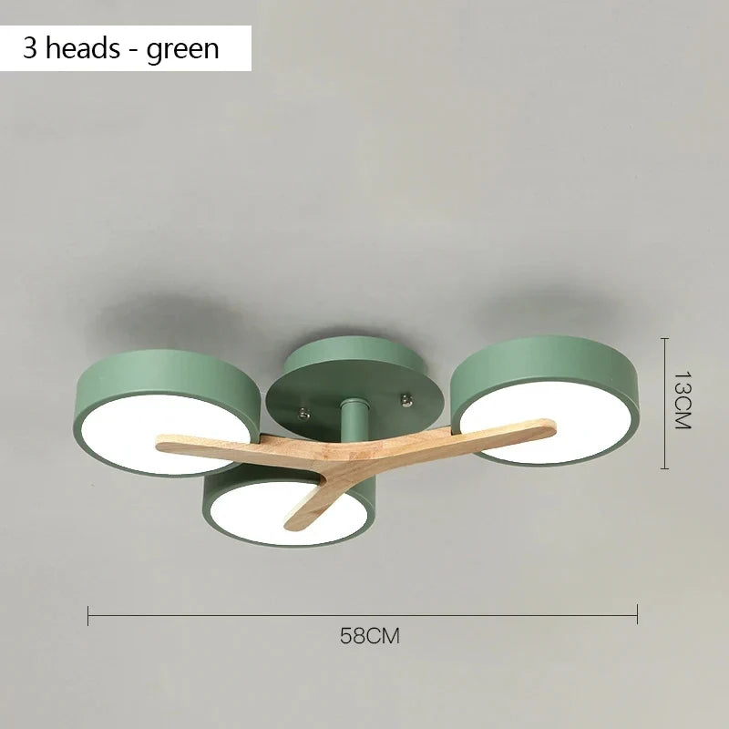 lustre moderne en bois pour décoration intérieure nordique lumineux