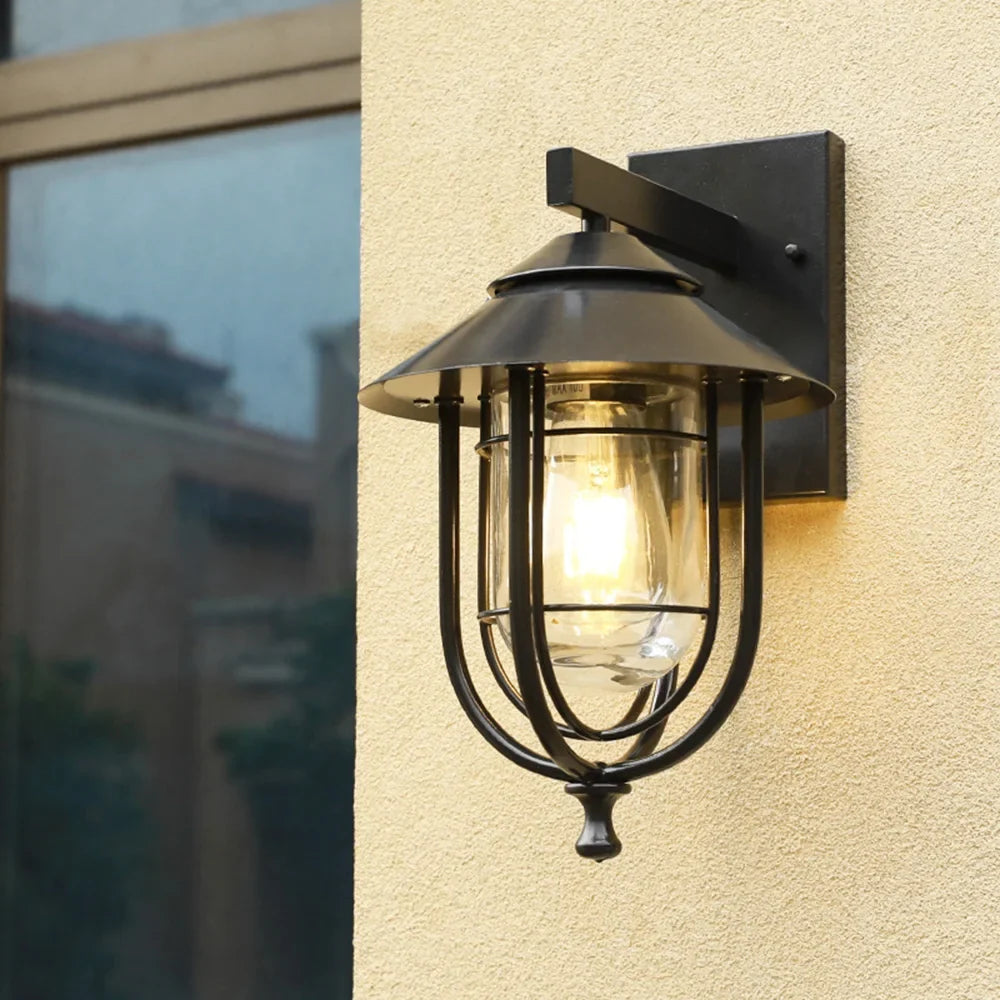 Mengjay appliques murales extérieures lampes luminaire moderne étanche Patio lumière LED pour porche à la maison