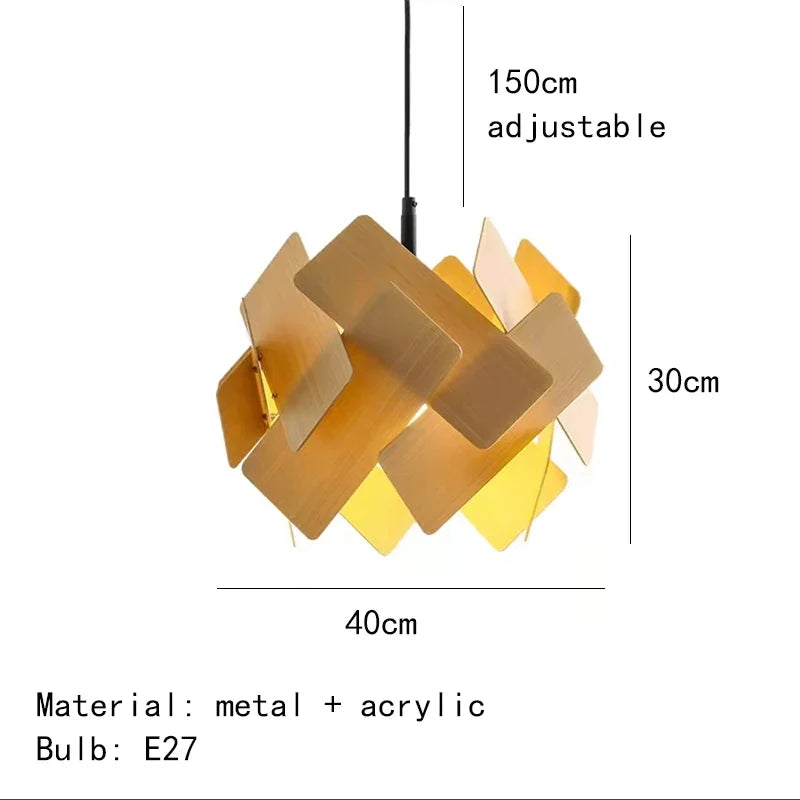 suspension en bois créative avec cordon réglable