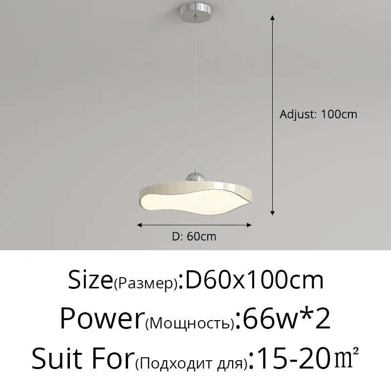 lustre rond moderne minimaliste protection des yeux