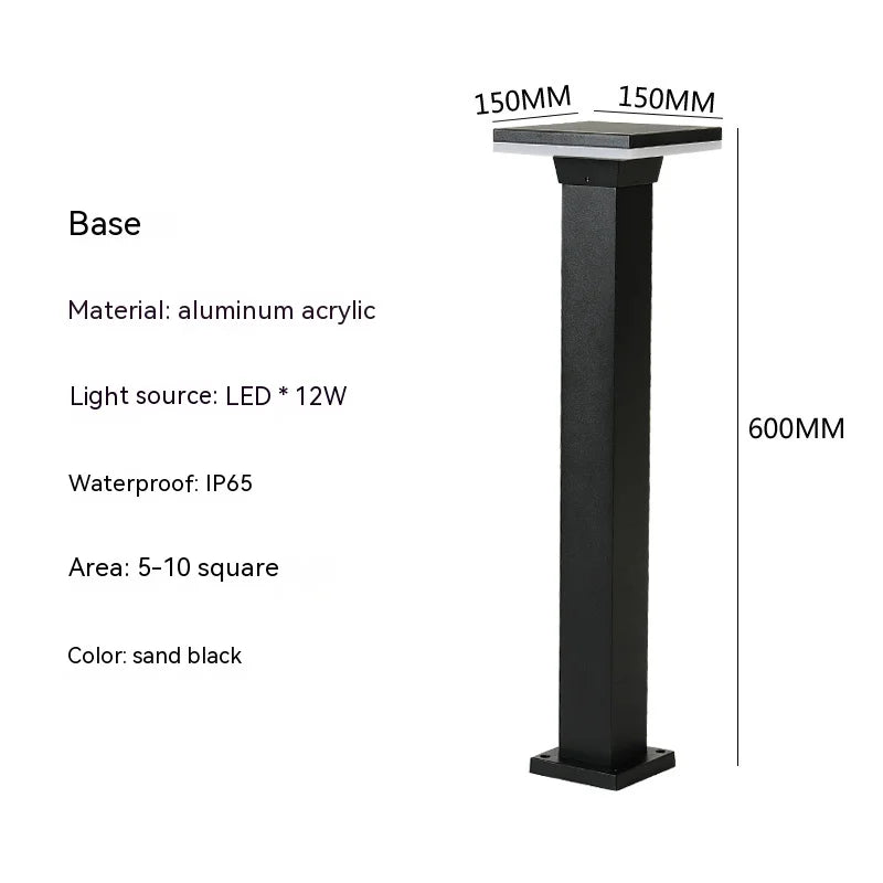 Lampe LED pour pelouse