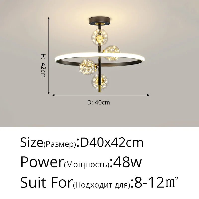 lustre nordique design pour éclairage intérieur moderne élégant