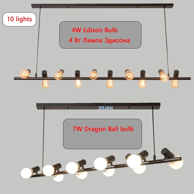 lustre industriel américain pour bar restaurant ou salon