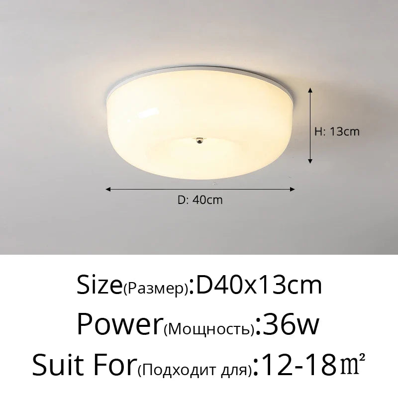 plafonnier en verre simple à spectre complet protection des yeux