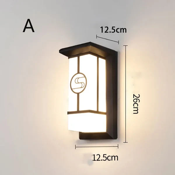 applique murale led design européen pour jardin extérieur éclairage moderne