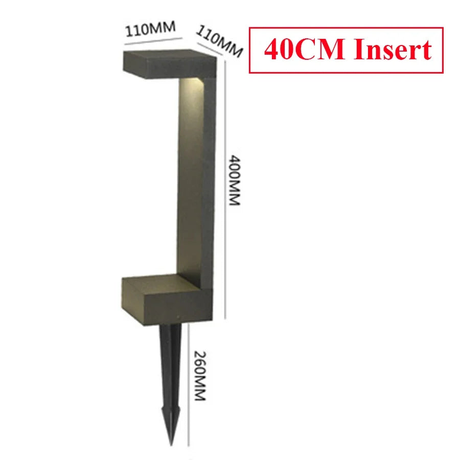 10W Outdoor LED Garden Path Lights Aluminum LED Landscape Bollards Light LED Standing Post Light for Garden Backyard Lawn Decor