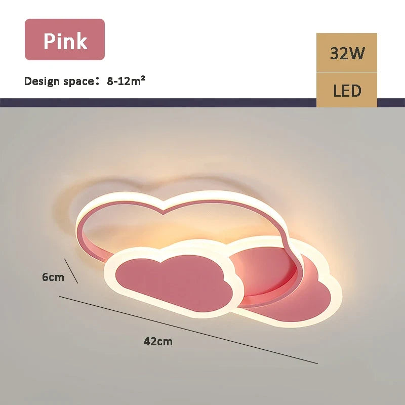 lampe nuage moderne pour chambre d'enfant romantique et chaleureuse