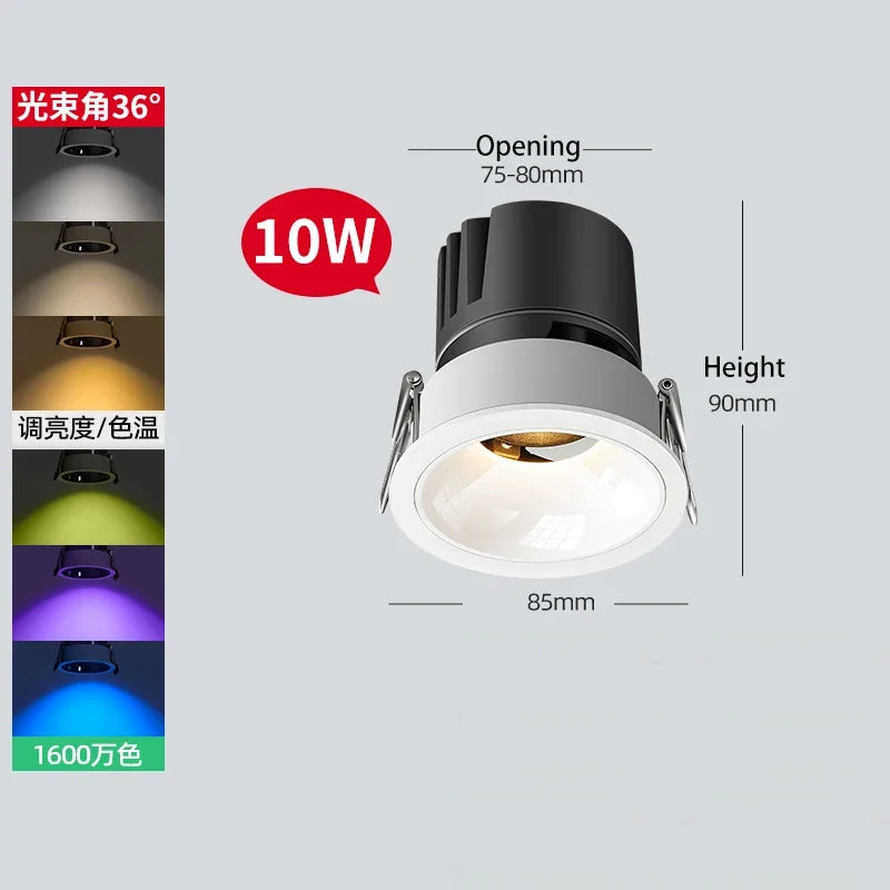 spot intelligent encastrable rond xiaomi mijia led rgb tuya zigbee