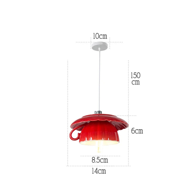 lampe suspension céramique moderne led