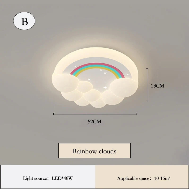 plafonnier led moderne nuages bulles pour chambre enfant