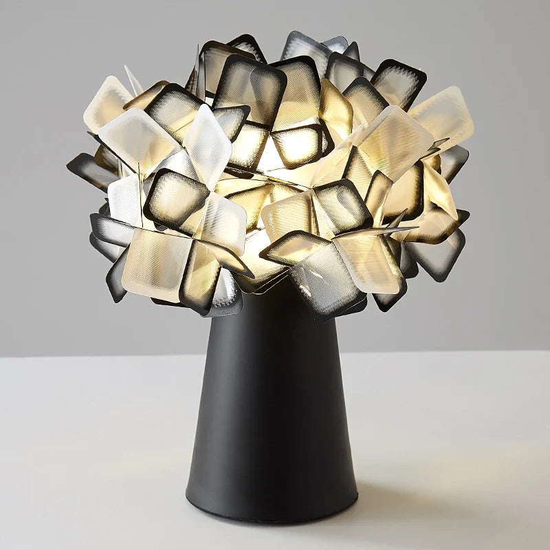 lampe de bureau moderne slamp clizia en plastique pvc fleur