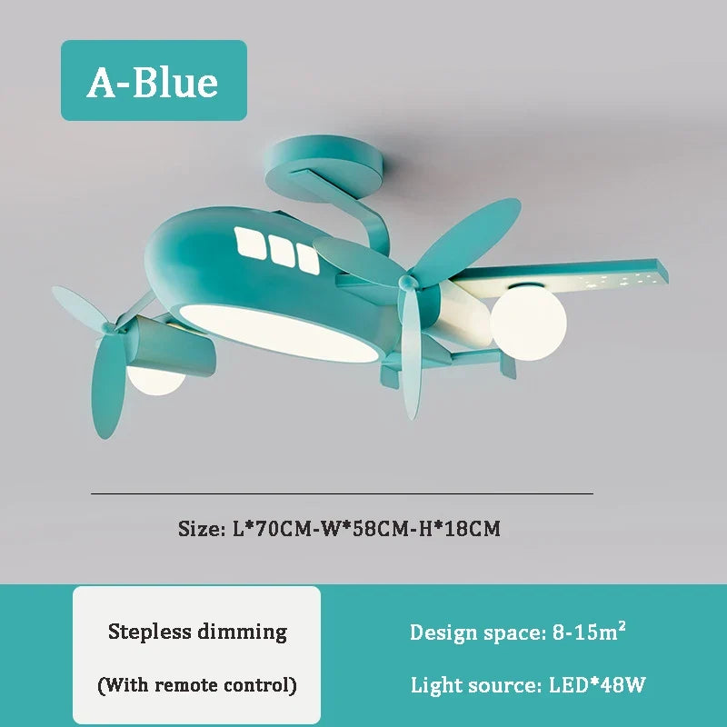 plafonnier avion nordique pour chambre enfant décoration lumineuse