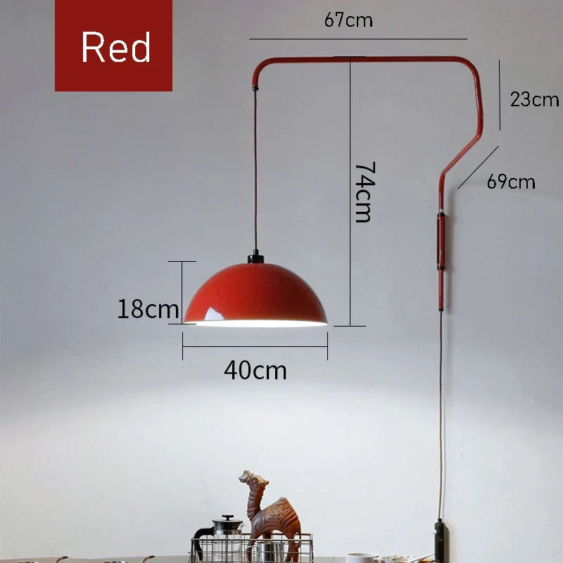 applique murale nordique led à bascule rétractable pour intérieur élégant