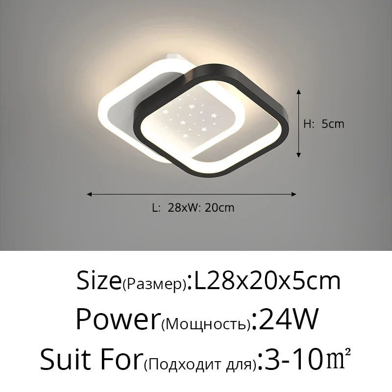 plafonnier led minimaliste moderne pour extérieur