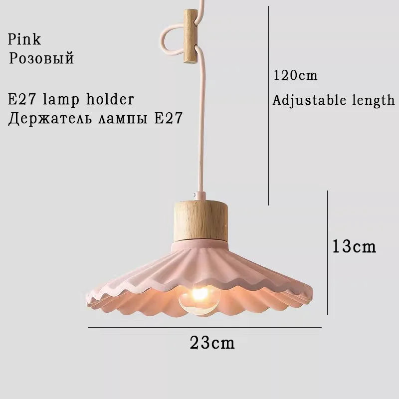 suspension moderne style nordique luminaire coloré macaron