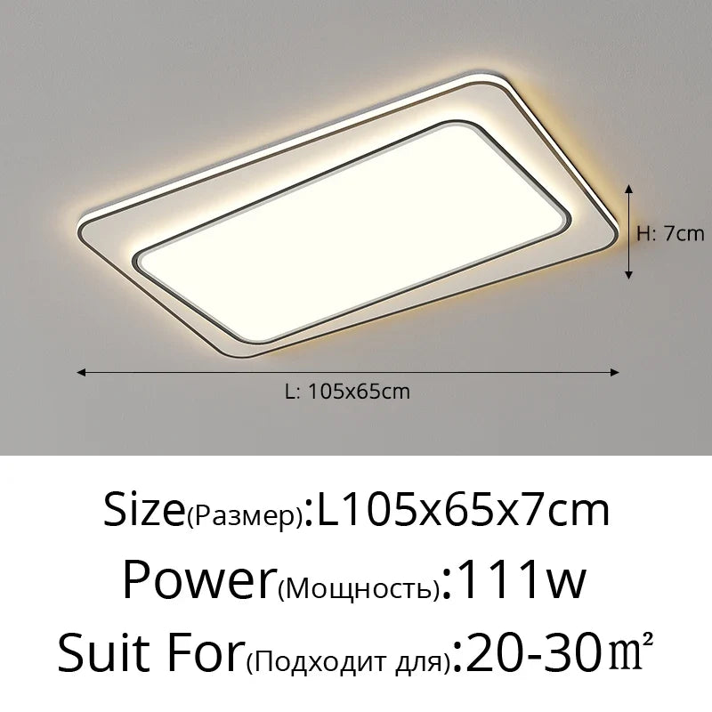 plafonnier double couche moderne pour un éclairage élégant à la maison