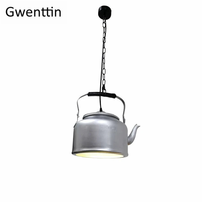 suspension en fer design moderne pour décoration industrielle