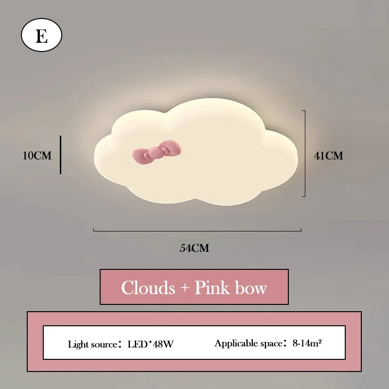 plafonnier nuage créatif pour chambre d'enfant chaleureuse