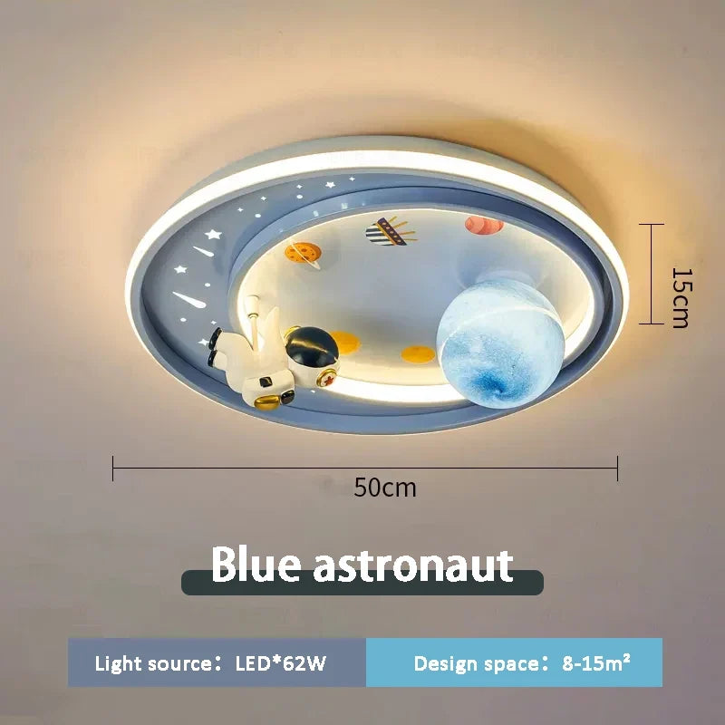 plafonnier enfant design astronaute et licorne mignon