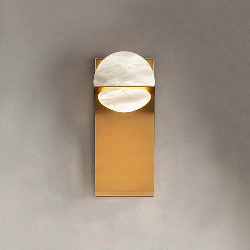 applique murale led en marbre naturel espagnol design moderne et luxueux
