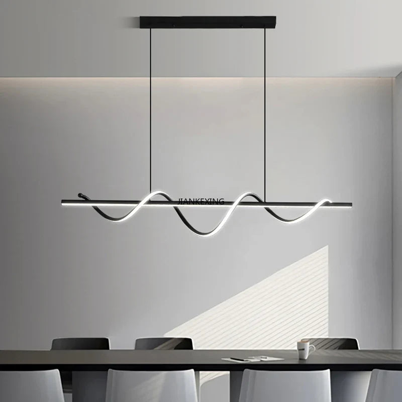 suspension LED rotative avec télécommande pour décoration intérieure
