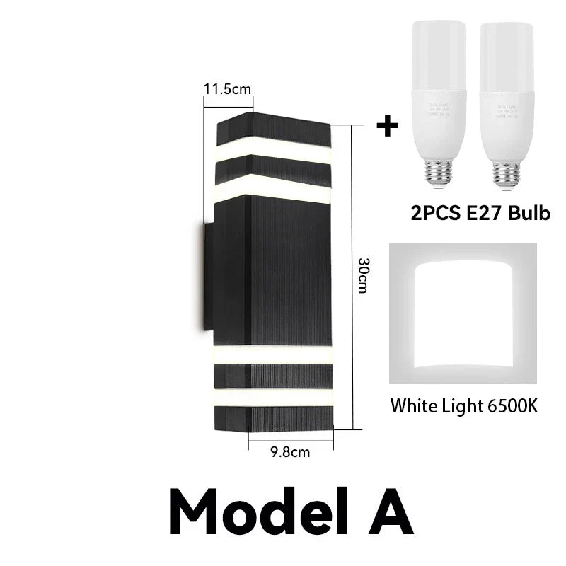 Décor applique murale LED lampes extérieures applique étanche externe escaliers éclairage chambre salon luminaire maison lampe décorative mur