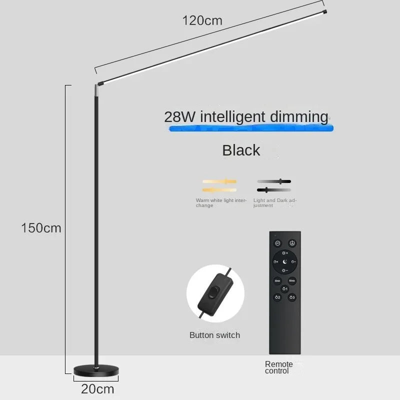 lampadaire led minimaliste super lumineux pour lecture