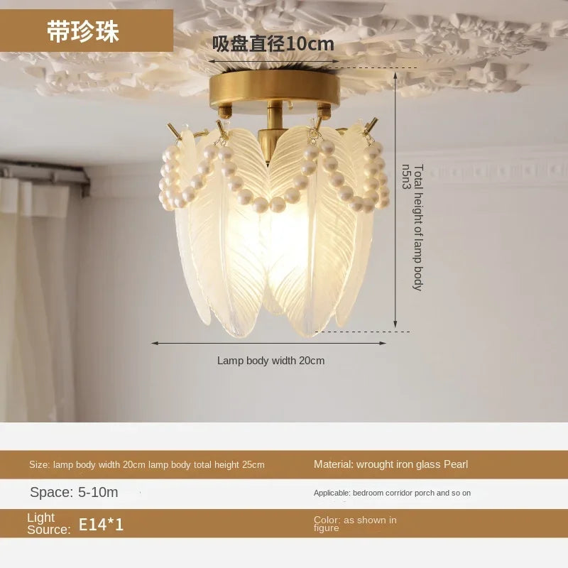lustre léger en verre cristal pour éclairage moderne