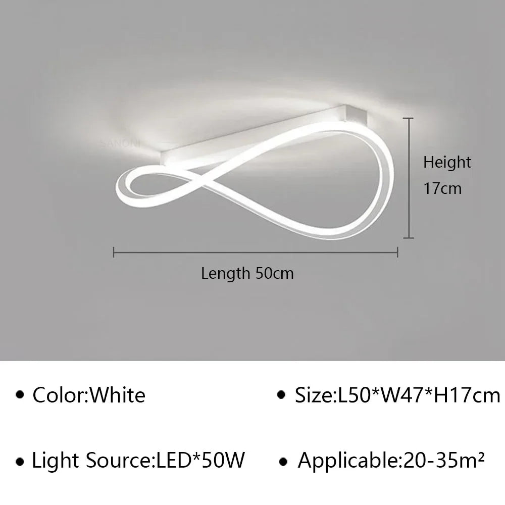 lustre moderne à leds pour intérieur décoratif