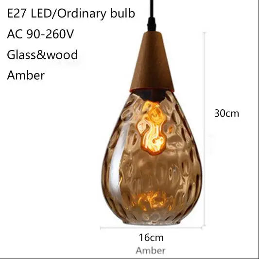 suspension en verre moderne pour décoration intérieure élégante