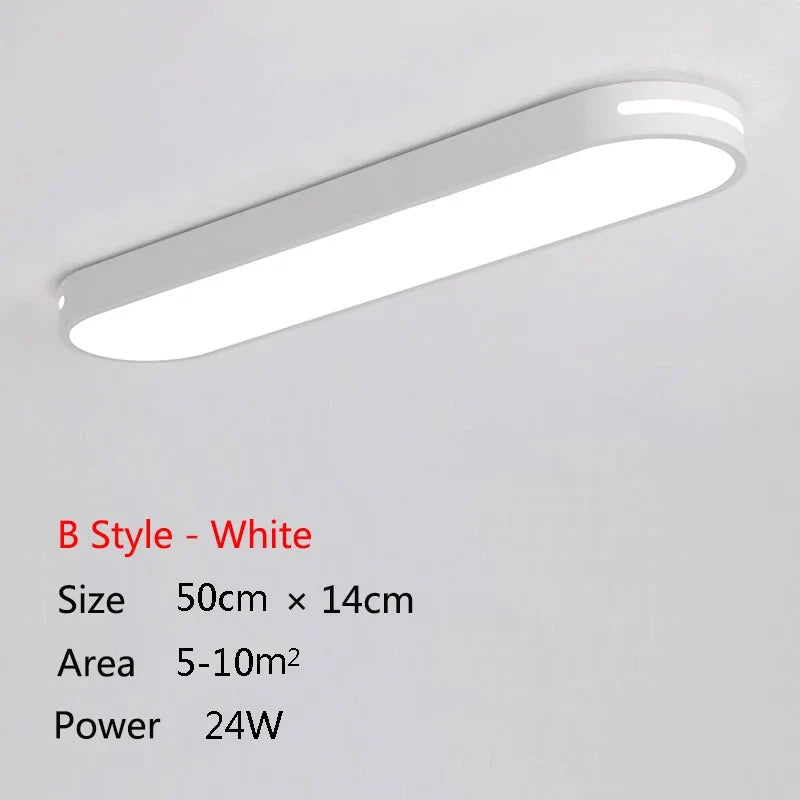Plafond moderne à LEDs lumières balcons couloirs chambres décoration de la maison éclairage intérieur cuisine Restaurant plafonnier