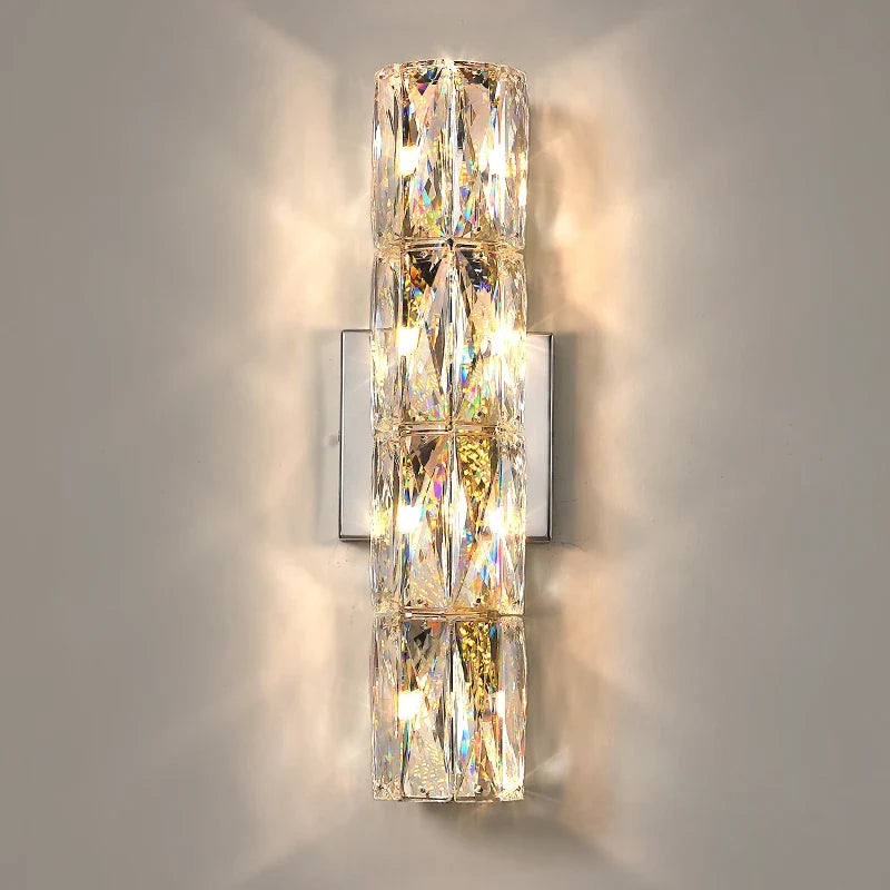 applique murale led en cristal k9 éclairage de luxe moderne