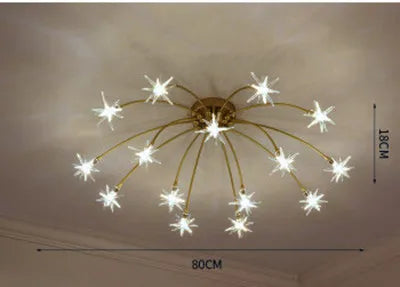 lustre moderne ciel étoile design intérieur lumineux décoratif