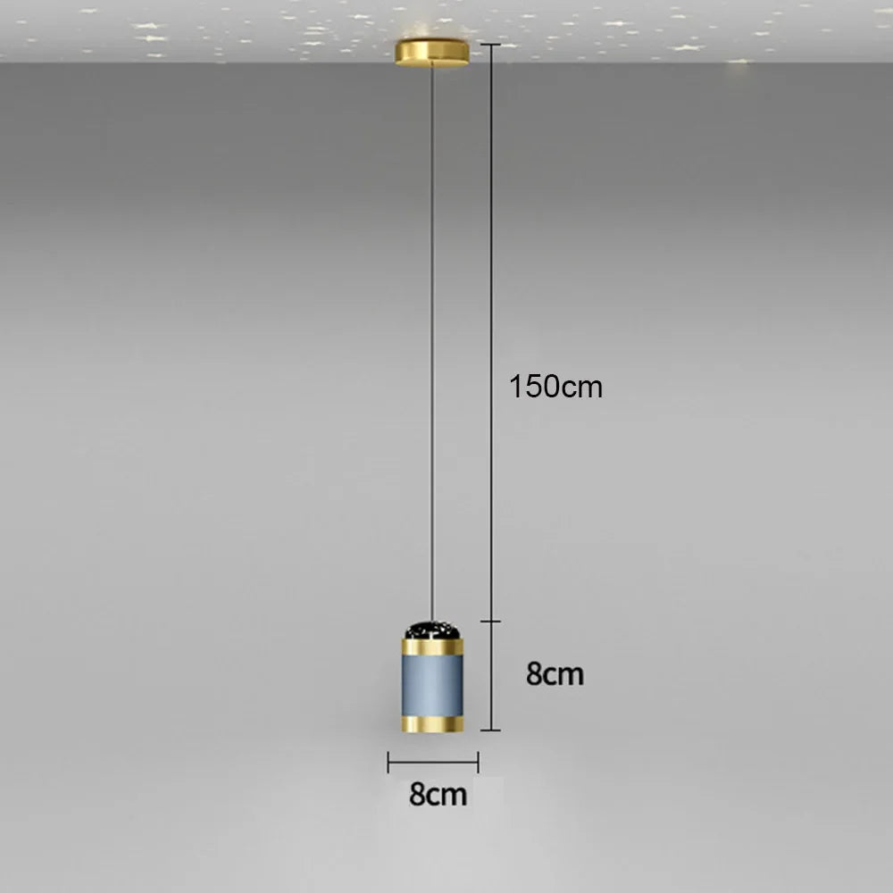 suspension moderne à projection d'étoiles pour décoration intérieure